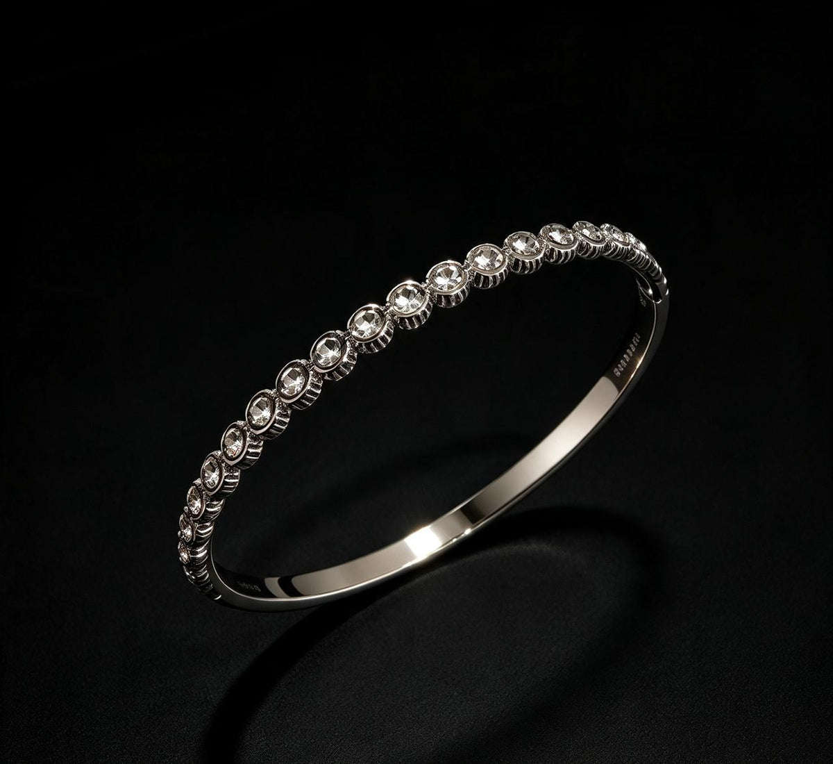 Bracelete Zircônias Brilhantes - Prata
